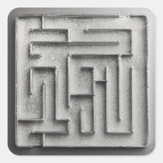 銀迷路 スクエアシール (正面)