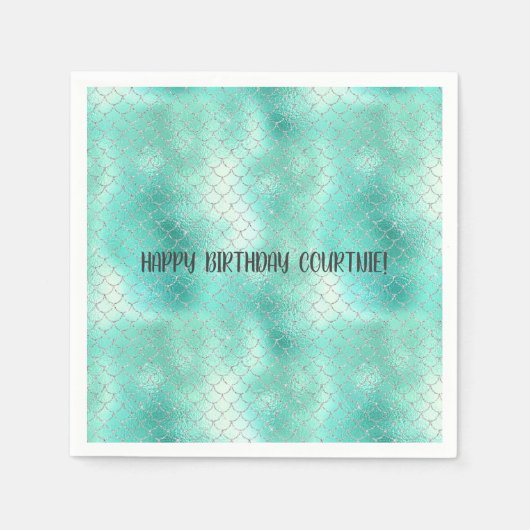 銀造幣局の人魚 スタンダードカクテルナプキン (正面)