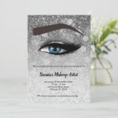 銀釉が目を光らせる |メイクアップアーティスト 招待状 (スタンド正面)