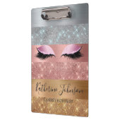 銀金ゴールドバラ金ゴールドグリッター美しいまつ毛 クリップボード (左)