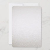 銀金ゴールドフローラブライダルシャワー 招待状 (裏面)