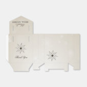 銀金ゴールド雪片ブライダルシャワー フェイバーボックス (折り畳みなし)