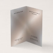 銀金フェイク属調モノエレガントモダングラム 名刺 (内部)