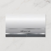 銀金属エレガントテンプレート 名刺 (裏面)