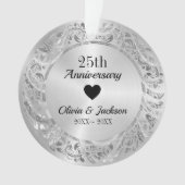 銀金属オーナメント オーナメント (正面)