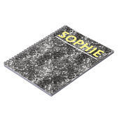 銀金属セイン ノートブック (左側)