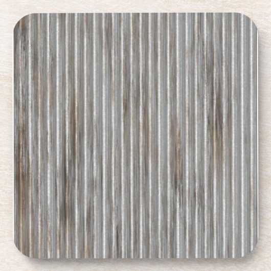 銀金属リッジ コースター (正面)