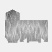 銀金属抽象芸術 フェイバーボックス (折り畳みなし)