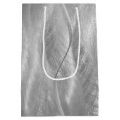 銀金属抽象芸術 ミディアムペーパーバッグ (裏面)