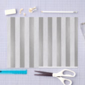 銀金属白色紙ストライプ組織 薄葉紙 (クラフト)