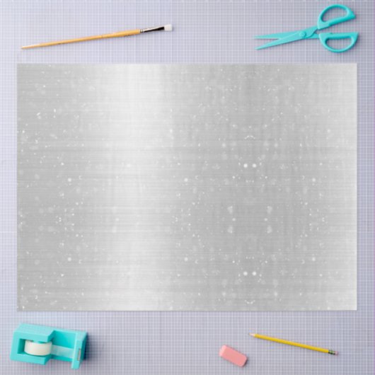 銀金属箔ホワイトスノークリスマス 薄葉紙 (クラフト)