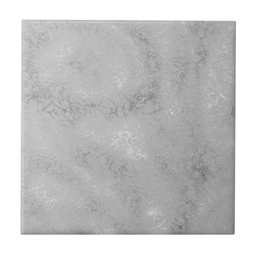 銀金属質素朴きらめく スタイリッシュ タイル (正面)