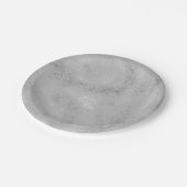 銀金属質素朴きらめく スタイリッシュ ペーパープレート (アングル)