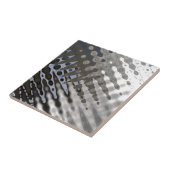 銀金属鋼テクスチャ抽象芸術パターン タイル (側面)