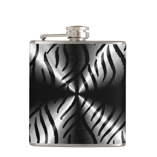 銀金属鋼金属 フラスク (正面)