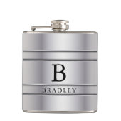 銀金属 フラスク (正面)