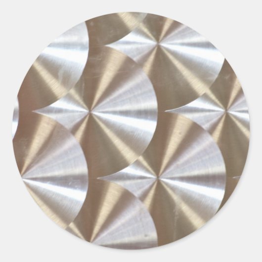 銀金属CDROMS音楽ディスク円テクスチャ ラウンドシール (正面)