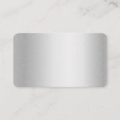 銀金空白の属 名刺 (正面)