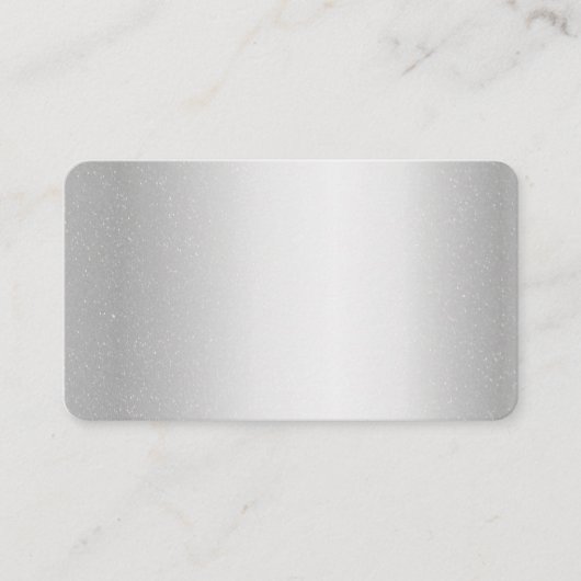 銀金空白の属 名刺 (正面)