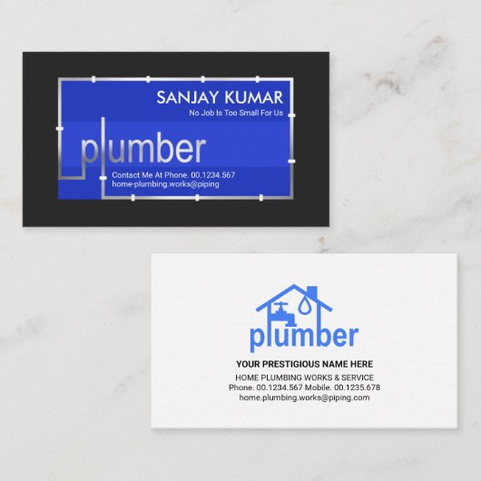 銀鉛管配管システム 名刺 (正面/裏面)