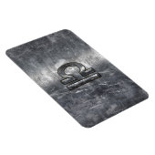 銀鋼〔占星術の〕十二宮図の天秤座グランジスタイル マグネット (右側)