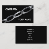 銀鎖 名刺 (正面/裏面)