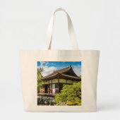 銀閣寺本堂 ラージトートバッグ (正面)