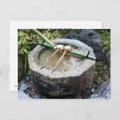 銀閣寺鳥水鉢 ポストカード (正面/裏面)