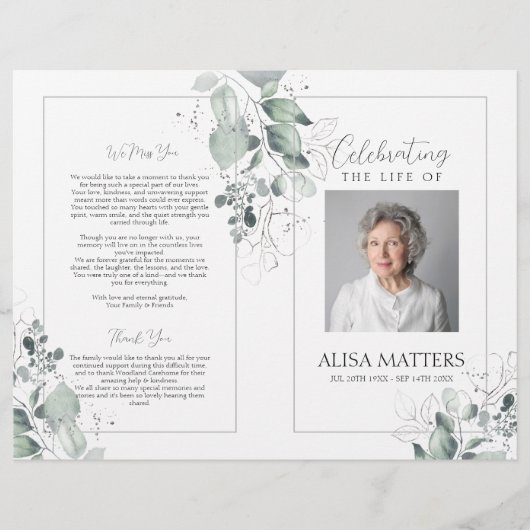 銀離れ葬祝計画の生涯 チラシ (正面)