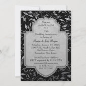 銀離れ25周年ブラ結婚ックの 招待状 (裏面)