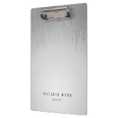 銀雨パーソナライズされた クリップボード (左)