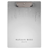 銀雨パーソナライズされた クリップボード (正面)