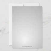 銀雪片ウィンターブライダルシャワー招待状 招待状 (裏面)