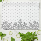 銀雪片 キッチンタオル (折り畳み)