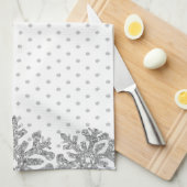 銀雪片 キッチンタオル (四つ折り)