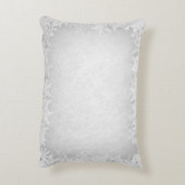 銀霜の降りた灰色の聖降誕祭の輝き アクセントクッション (裏面(縦))