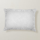 銀霜の降りた灰色の聖降誕祭の輝き アクセントクッション (裏面)