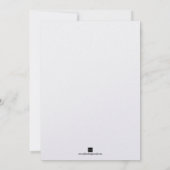 銀青のフレームが幻想的な渦巻きを演出するガラフォーマル 招待状 (裏面)