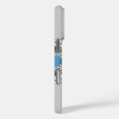 銀青瑪瑙の大理石名文字 Case-Mate iPhoneケース (裏面 / 右)