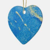 銀青色溶融ガラス セラミックオーナメント (左)