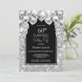 銀風船サプライズ60歳誕生日パーティー 招待状 (スタンド正面)