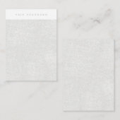 銀髪ヘッドバンド表示カード 名刺 (正面/裏面)