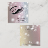 銀魅力的ダイヤモンドの目印 スクエア名刺 (正面/裏面)