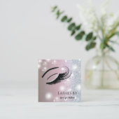 銀魅力的ダイヤモンドの目印 スクエア名刺 (スタンド正面)