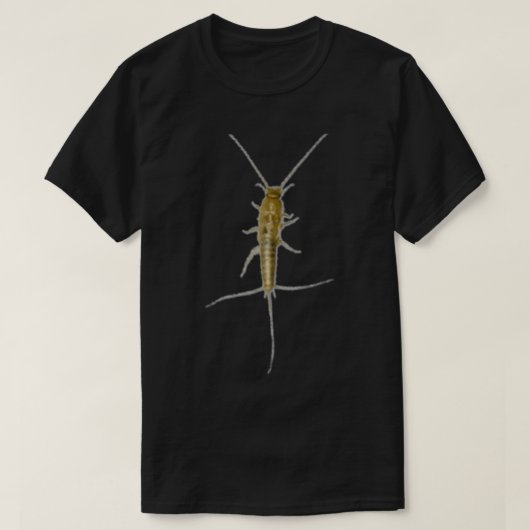 銀魚の昆虫 Tシャツ (デザイン正面)