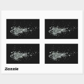 銀魚シール 長方形シール (シート)