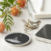 銀魚釣りボート キーホルダー (側面)