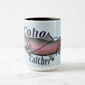 銀鮭の元のデザイン マグカップ (中央)