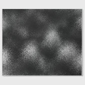 銀黒黒鉛光沢ガラス氷Vip ラッピングペーパー (フラット)