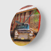 銀1963年のSadan Deville ラウンド壁時計 (傾斜)